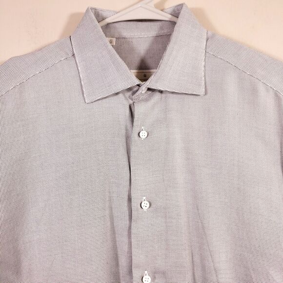 Ermenegildo Zegna Other - Ermenegildo Zegna Shirt Mens SIZE 16/41 Gray Button French Cuff Long Sleeve